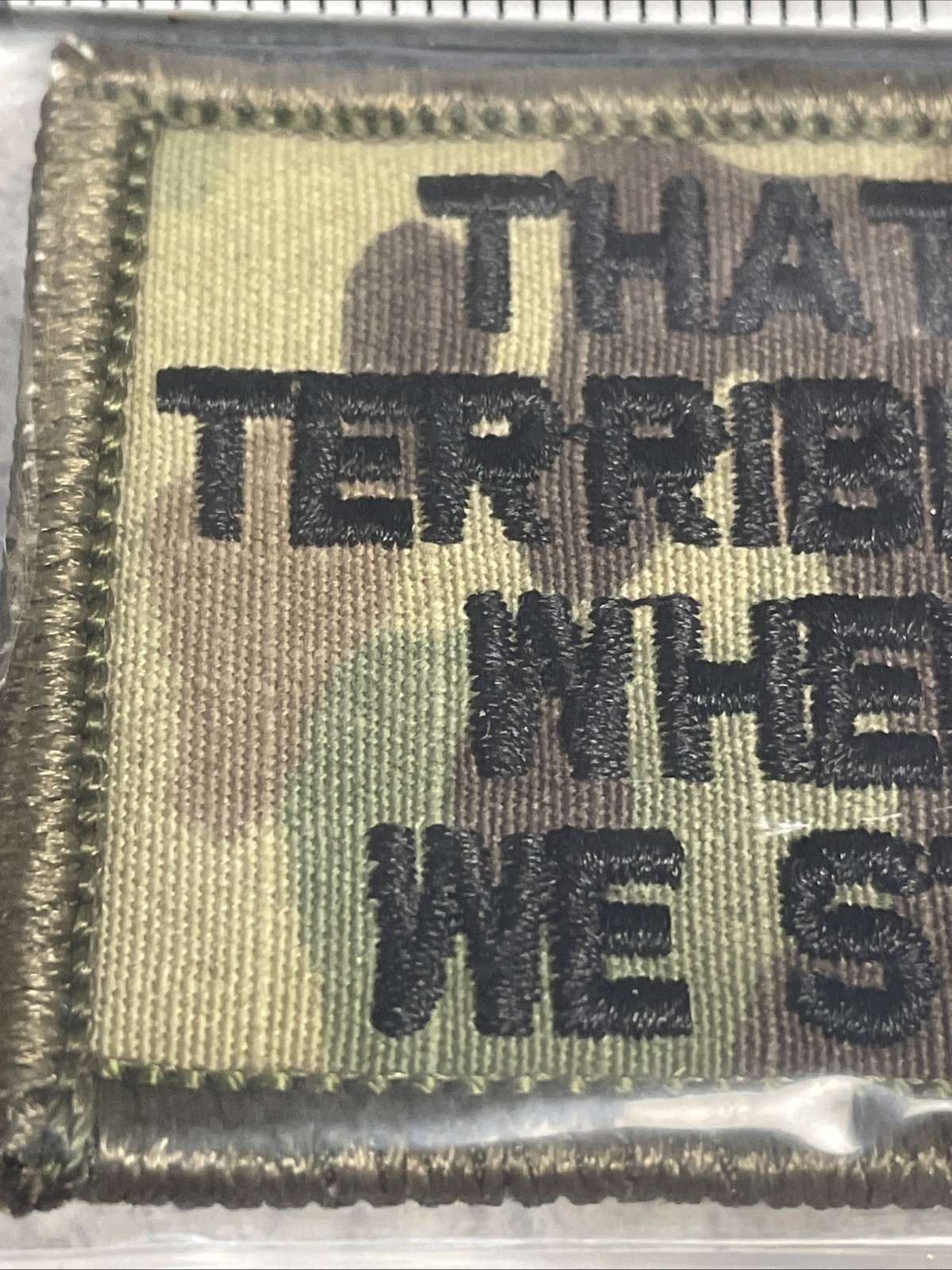 Patch - That’s A Terrible Idea When Do We Start - Camo / Hook Back - New