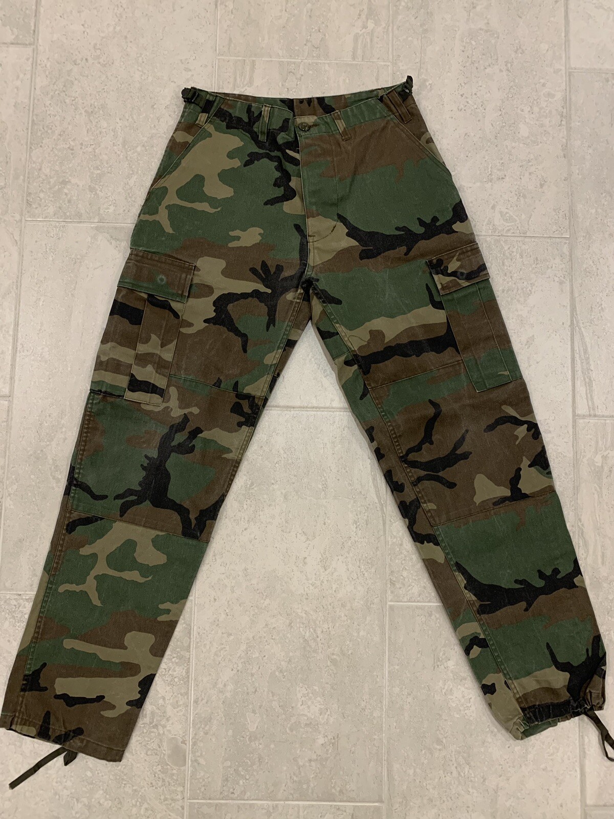 Men's S Reg Rothco Button Fly Woodland Camouflage Military Tactical Combat Pants