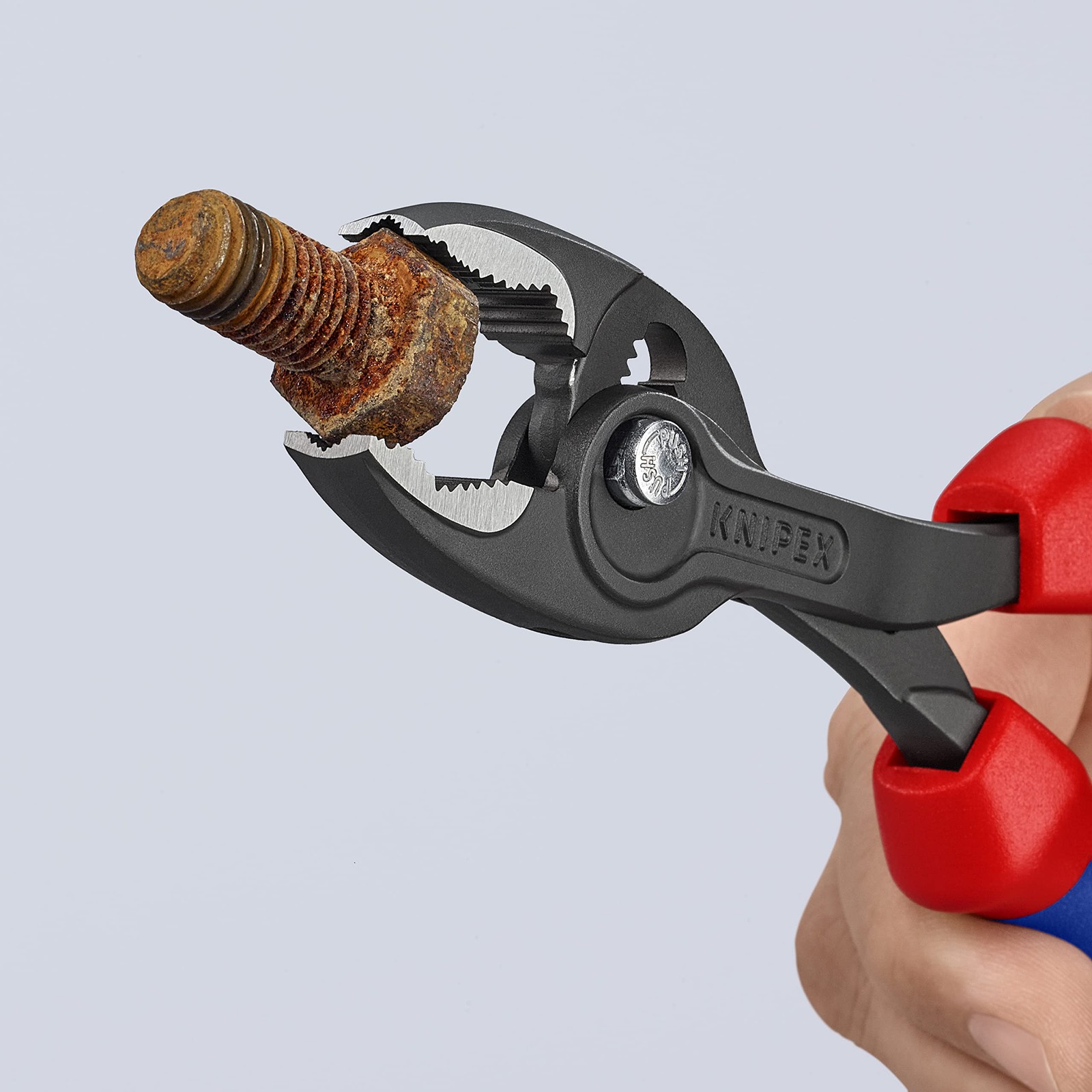 Knipex TwinGrip Adjustable Front Grip Plier Black onesize, Plastic Coated