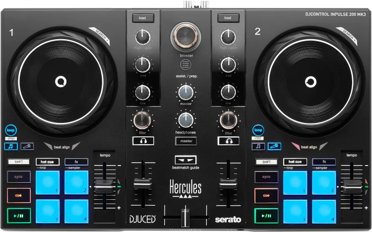 Hercules DJ DJControl Inpulse 200 mk3 2-channel DJ Controller