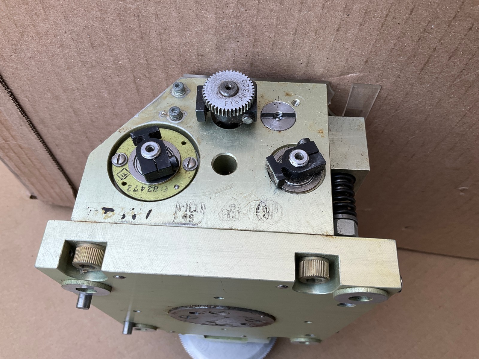 VTG Precision Gear Train with Steel Frame Engineers Tool Movie Editing UNIQUE!