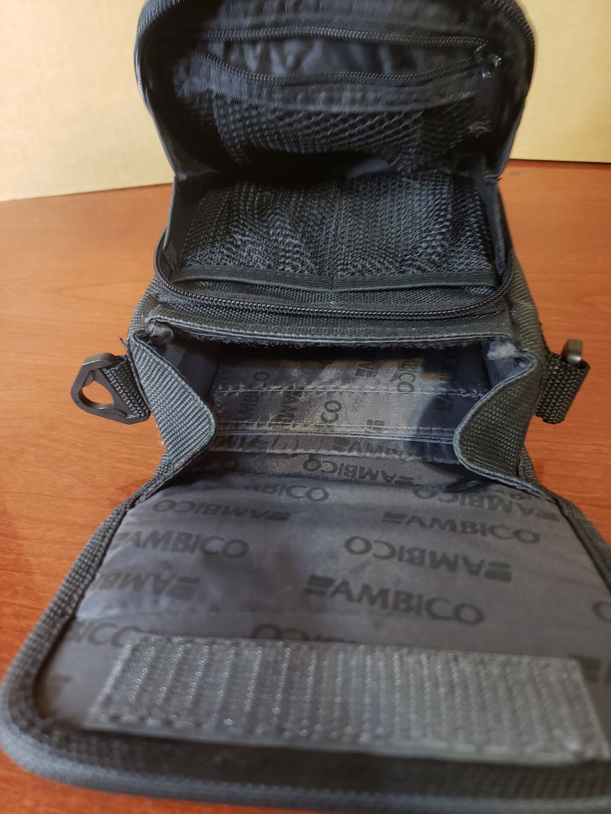 Ambico Camera Case Pouch Bag 5 x 6 With Strap Multiple Compartments