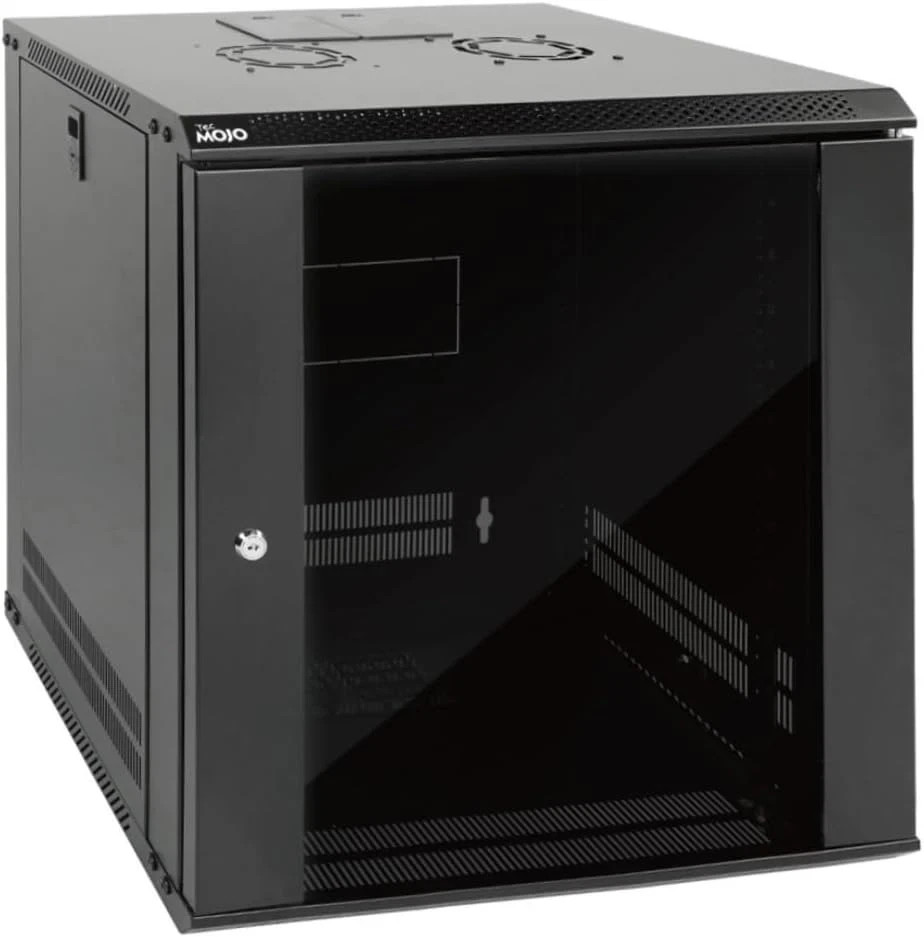12U Wall Mount Server Cabinet IT Network Rack Enclosure Lockable Door and Side P