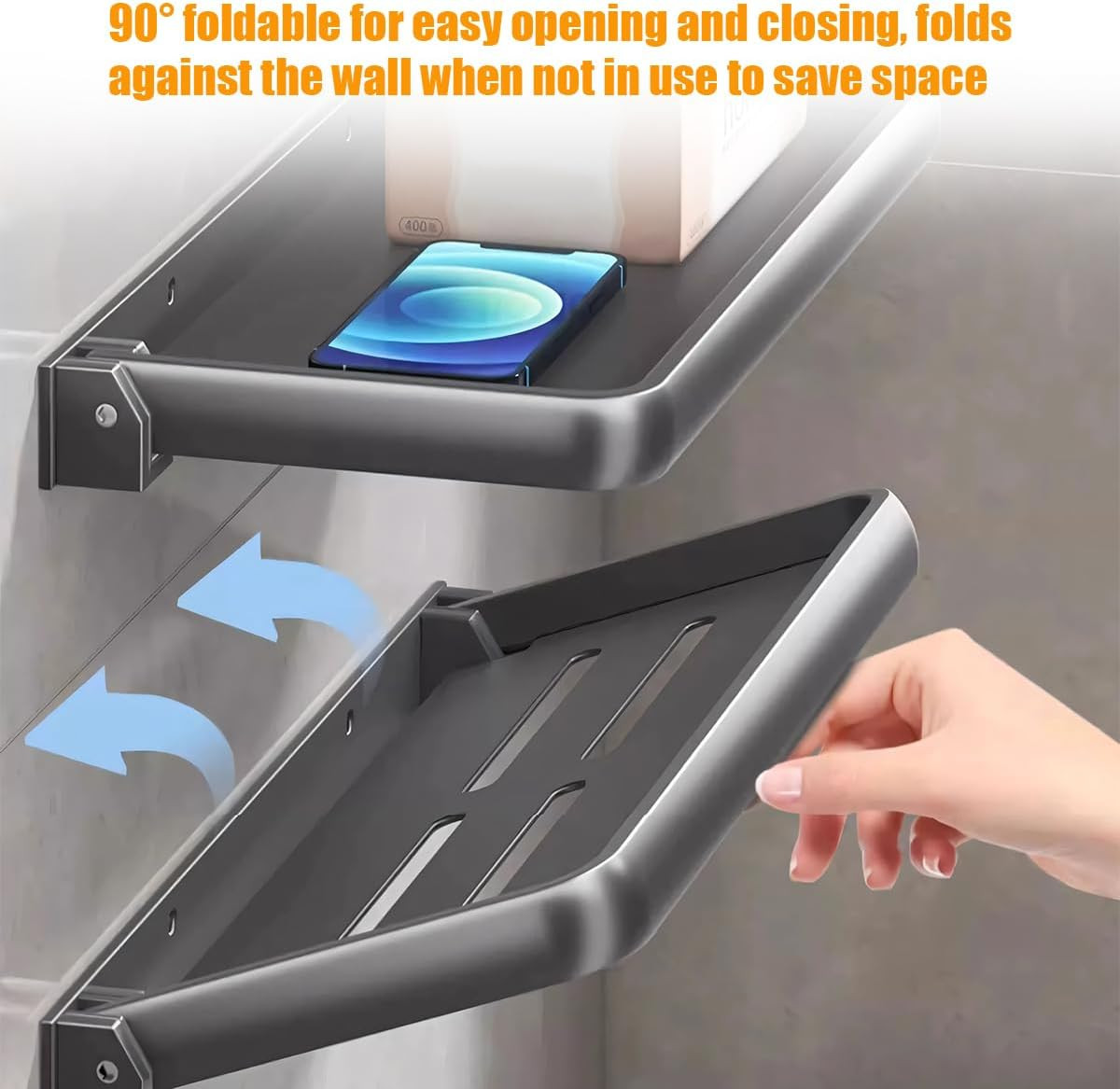 Adjustable Aluminum RV Foldable Shelf for Space-Saving Organization