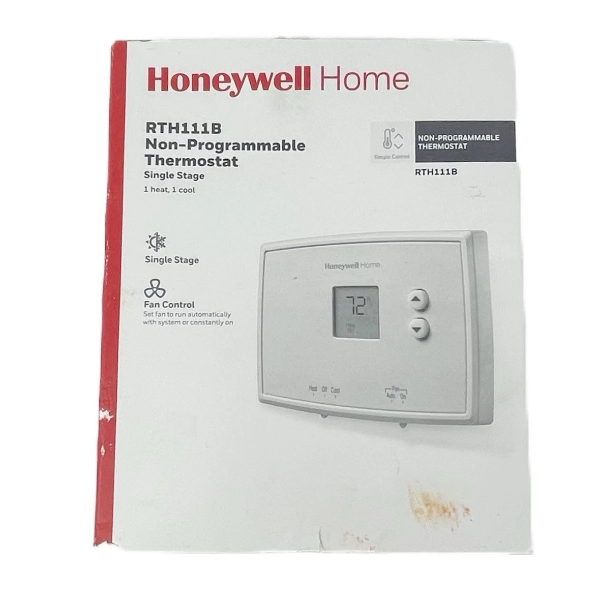 Honeywell Home RTH111B Non-Programmable Thermostat Easy Digital Display