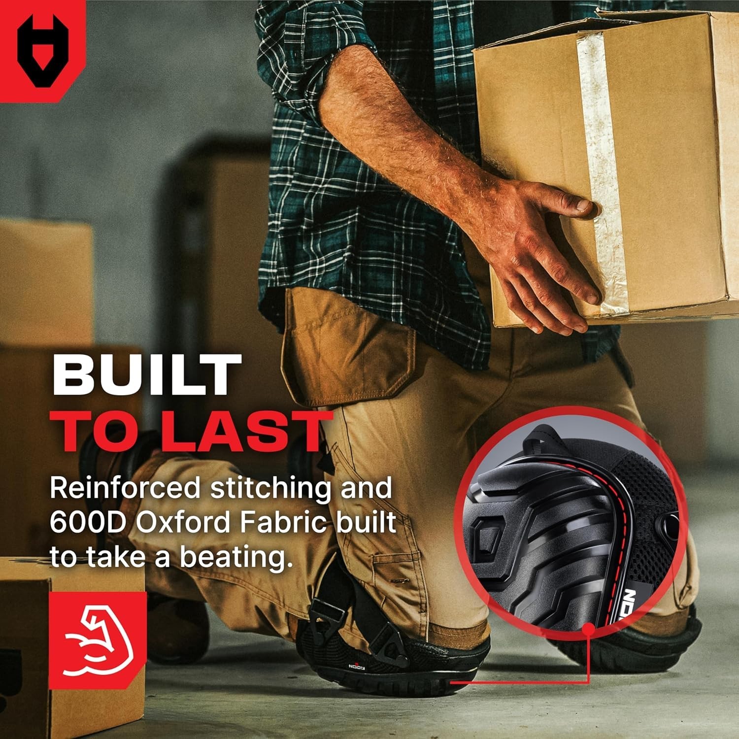 Military Grade Rivets Construction Knee Pads