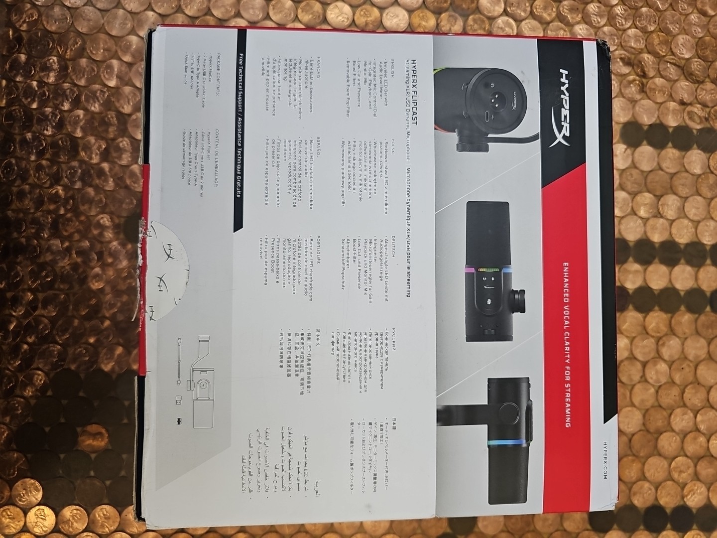 HyperX FlipCast - USB/XLR Dynamic Microphone (Black)