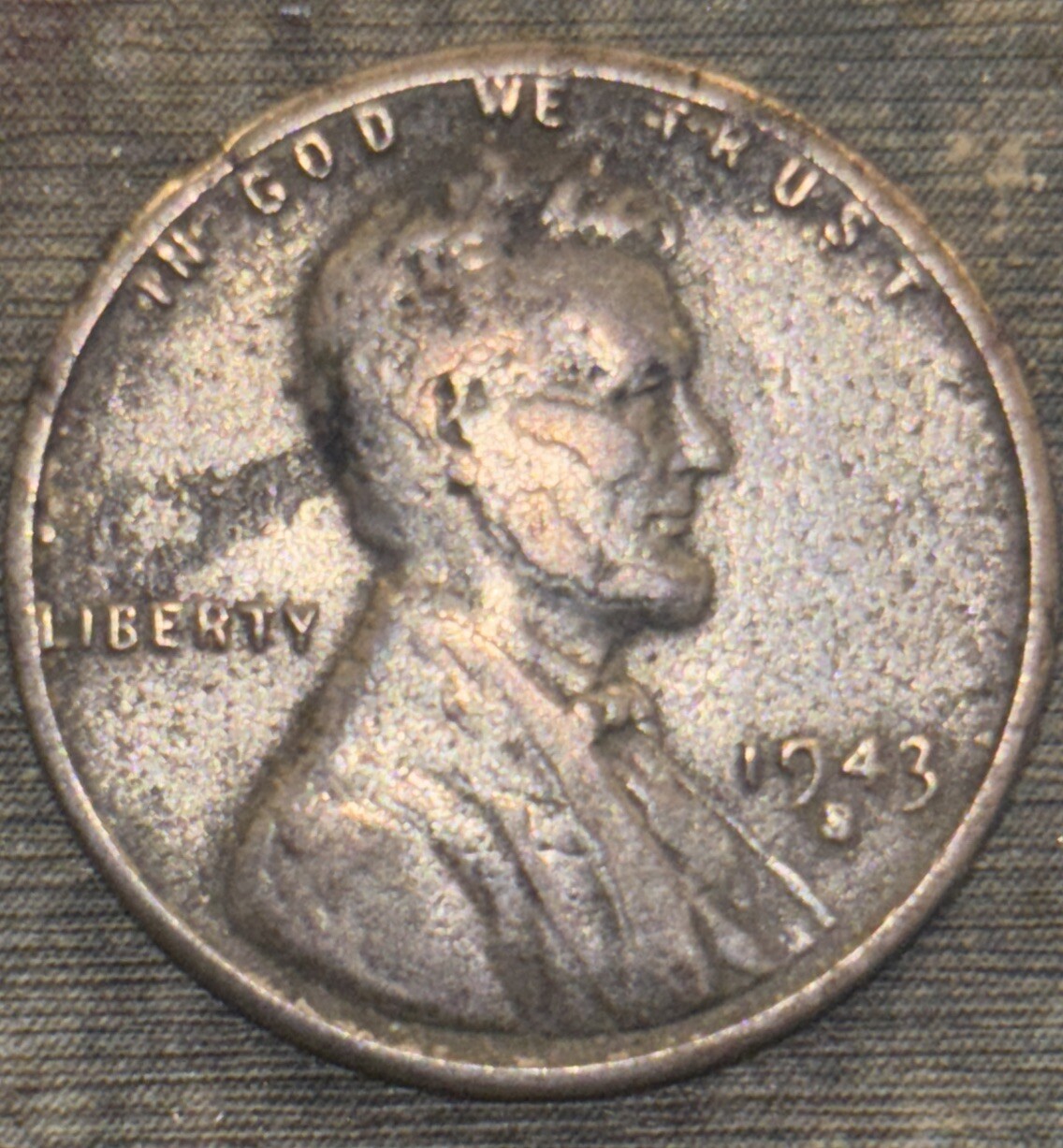 Beautiful 1943 S Steel Wheat Penny