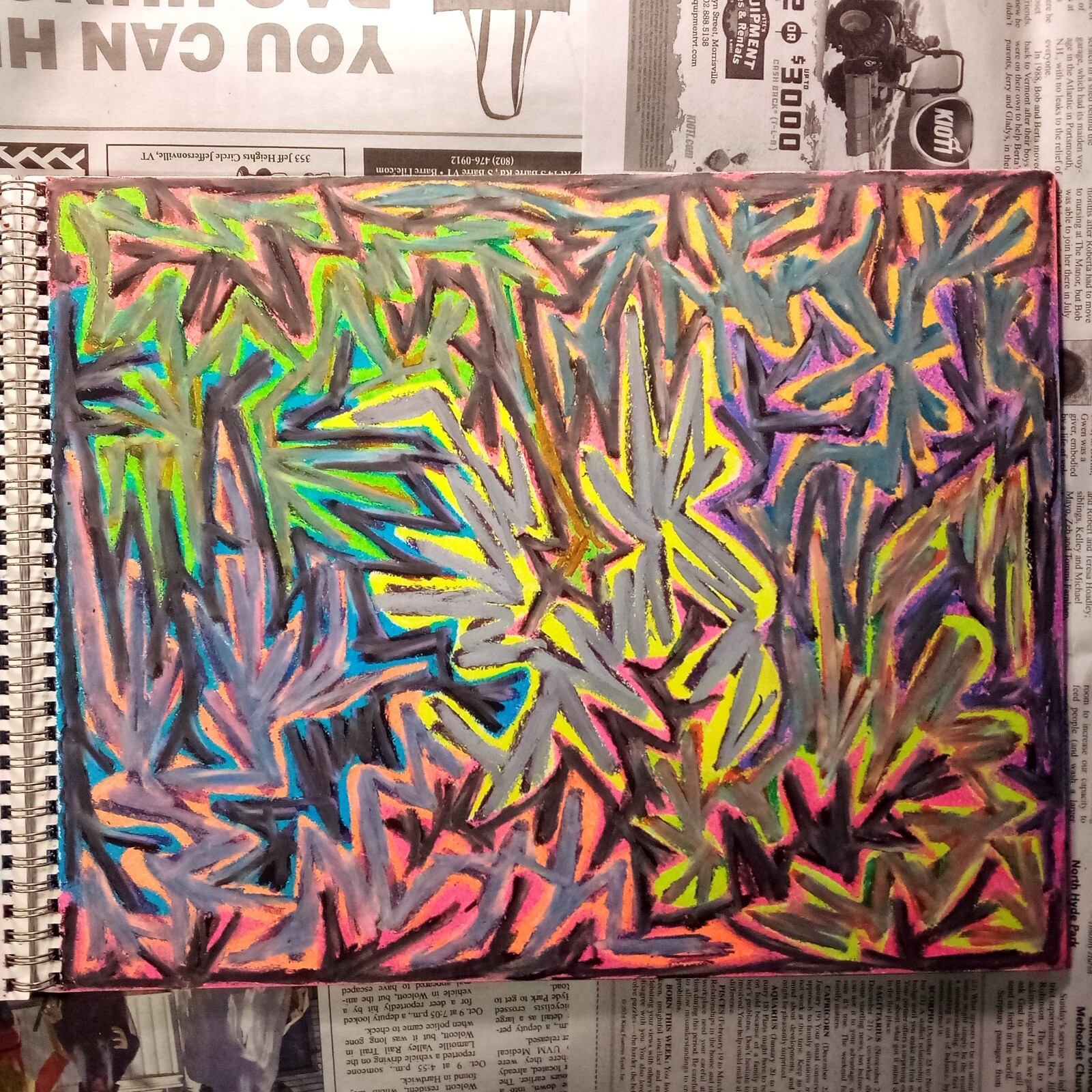 Drawing 11X14" Oil Pastel on Paper