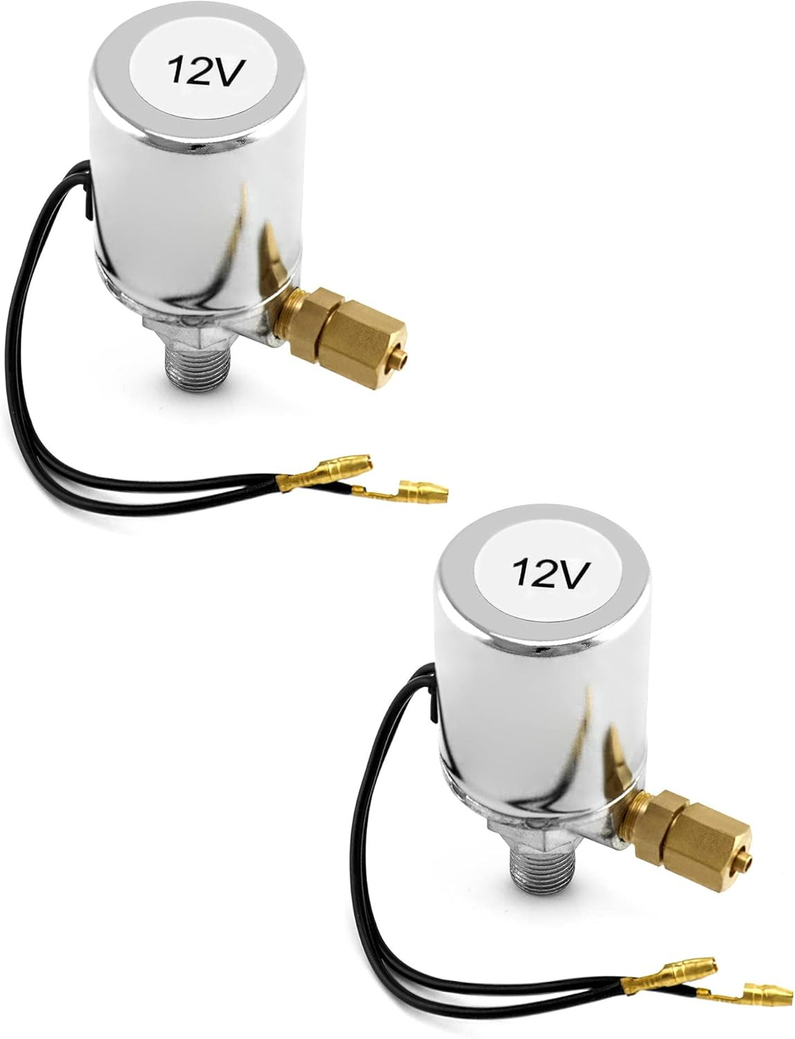 QWORK Air Horn Solenoid Valve 1/4 NPT 12V Electric Air Valve (Solenoid) for 1/4