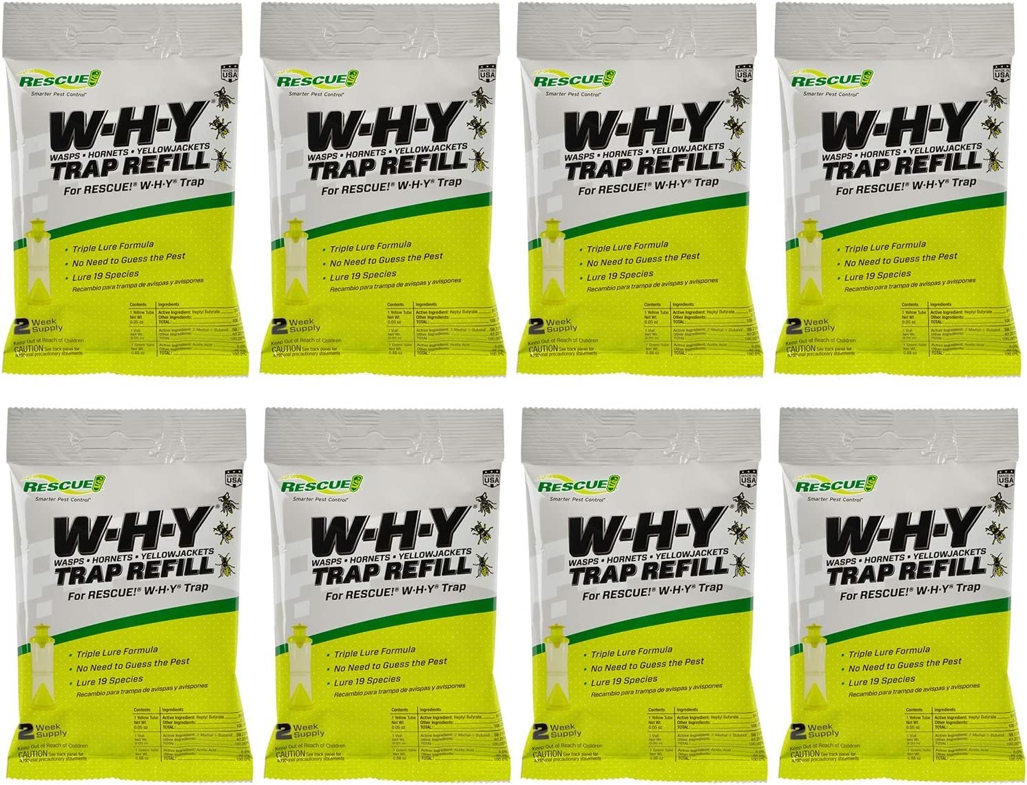 RESCUE! Non-Toxic Wasp, Hornet, Yellowjacket Trap (WHY Trap) Attractant...
