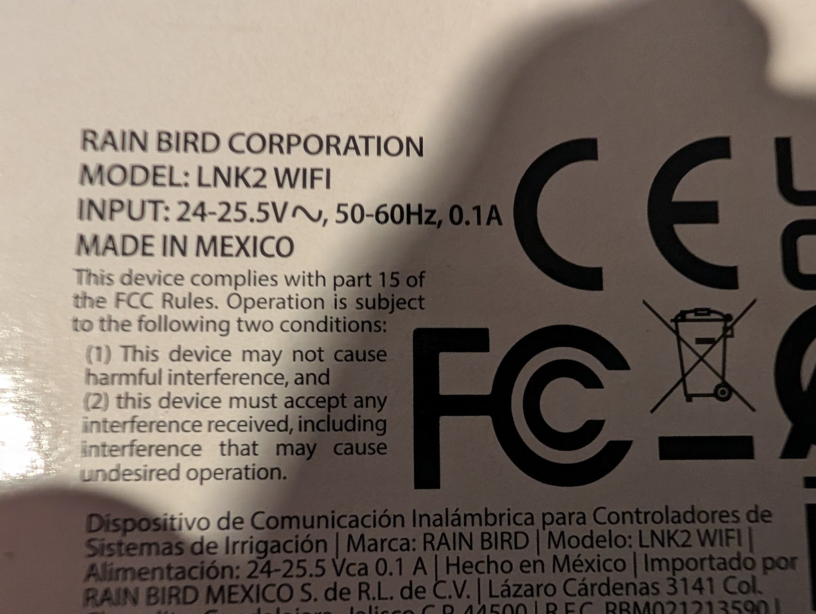 Rain Bird LNK2 WiFi Module (2nd Generation)