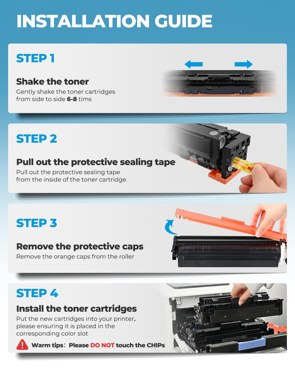 4PK Fit For HP 218A Toner 218X W2180A for LaserJet Pro 3201dw MFP 3301sdw cdw