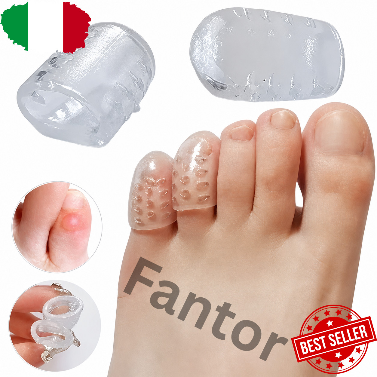 Silicone Toe Cover Callus Bladder Protection Pain Relief
