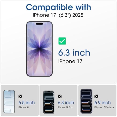 OneTouch Screen Protector for iPhone 17 6.3'' 2025 + Camera Lens IPH17-6.3”