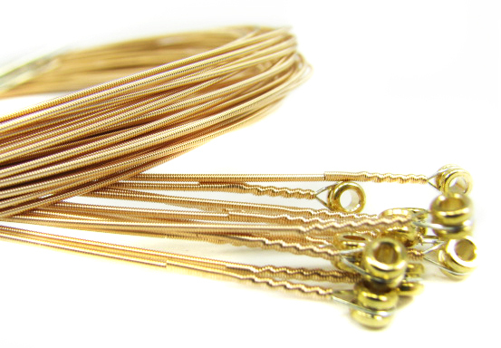 12-pack 32-Gauge (.032") Phosphor Bronze Wound Guitar Strings- Made in the USA!