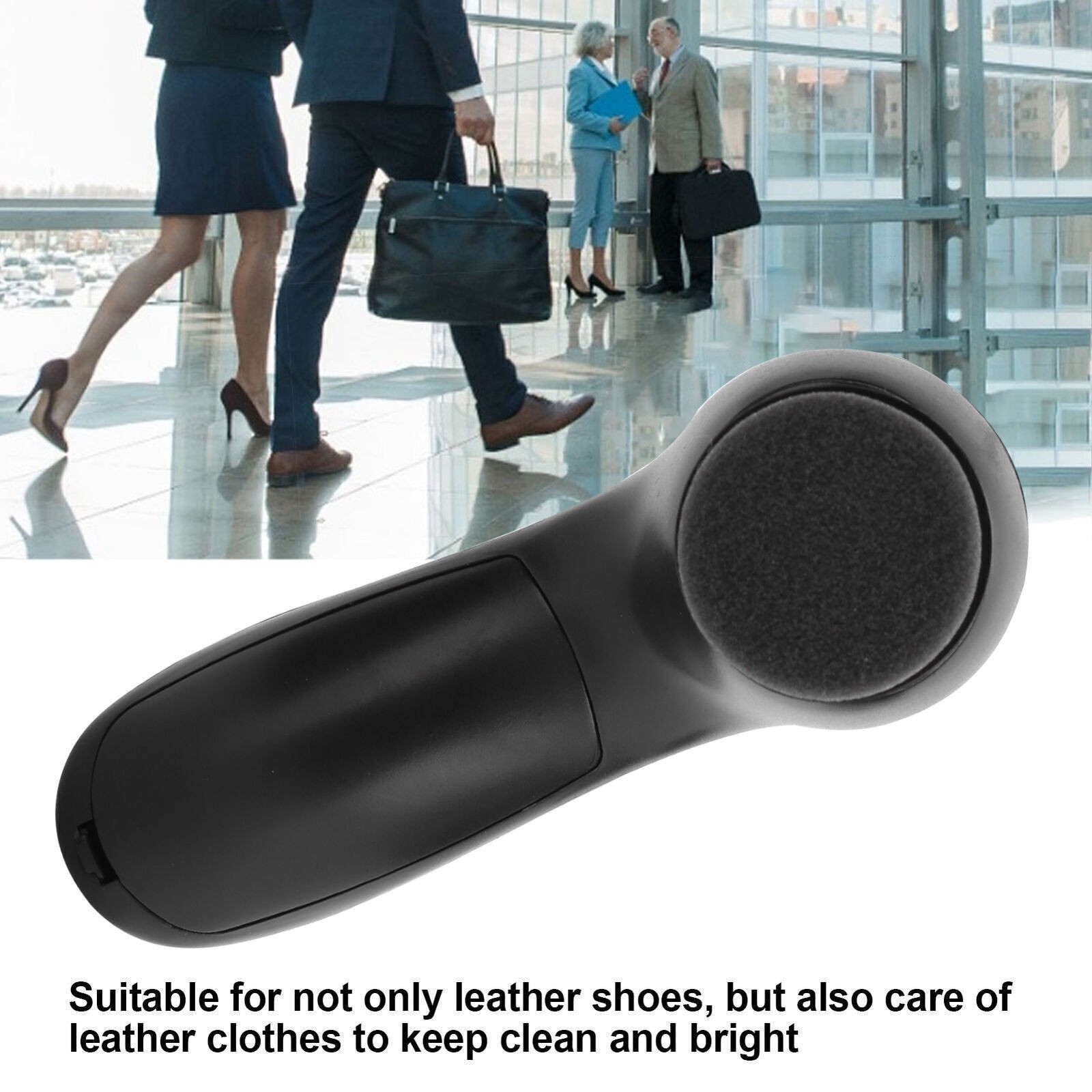 Electric Shoe Brush Kit Leather Shoe Care Shining Dust Cleaner Polishing