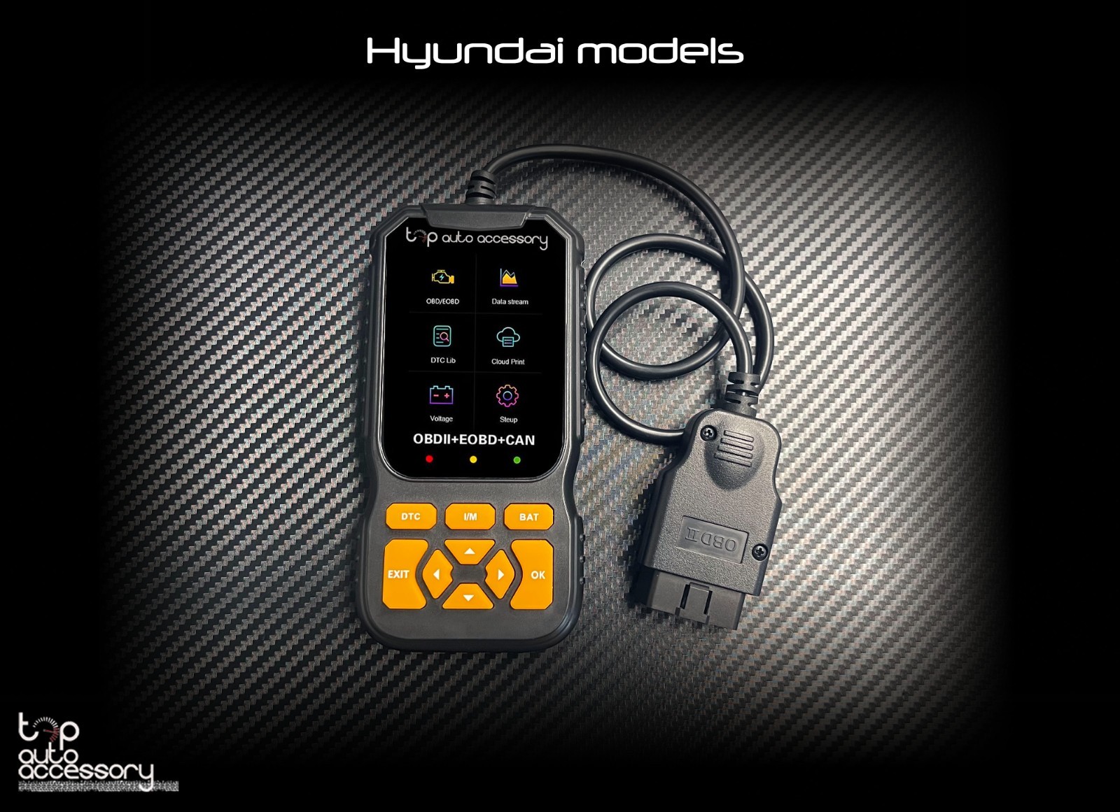 OBD2 Diagnostic Scanner Tool OBDII Fault Code Reader for Hyundai Models