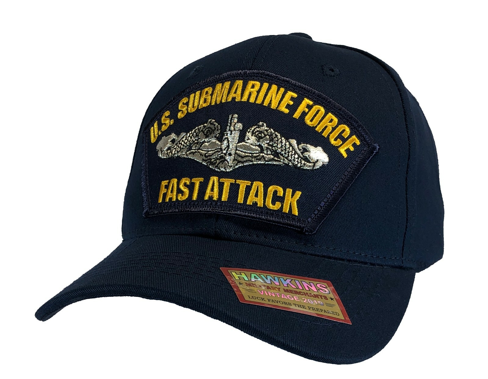 Submarine Force Veteran Hat US Navy Blue Ball Cap FAST ATTACK Version