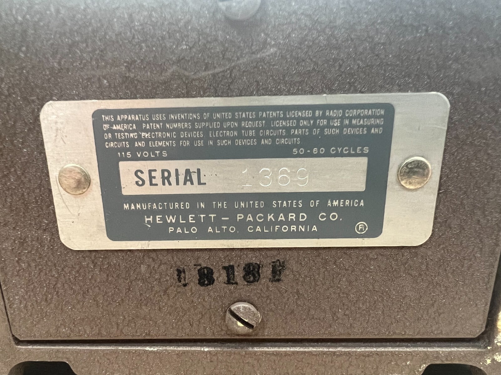 HP X382A Variable Attenuator
