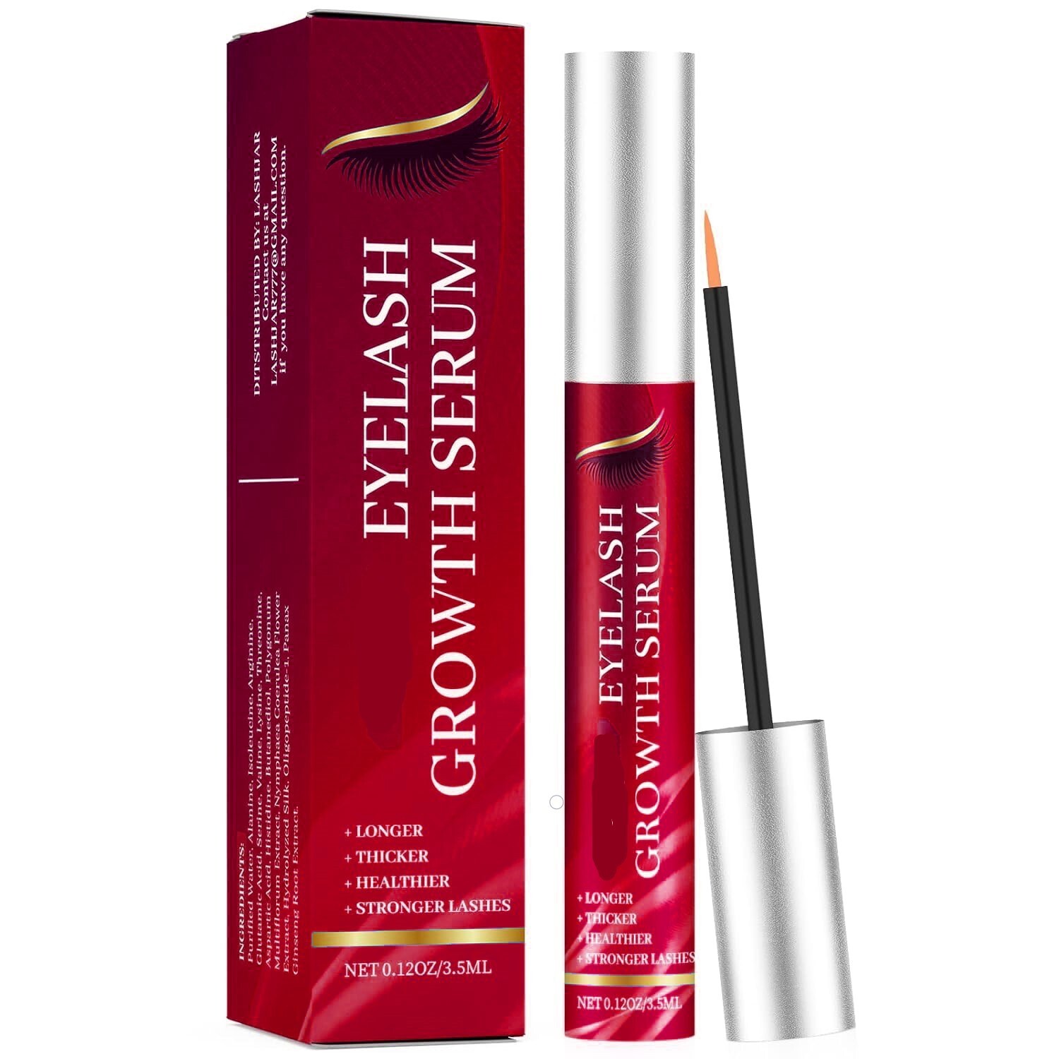 Premium Eyelash Growth Serum Eyebrow Enhancer Lash Boost Serum Fuller Thicker