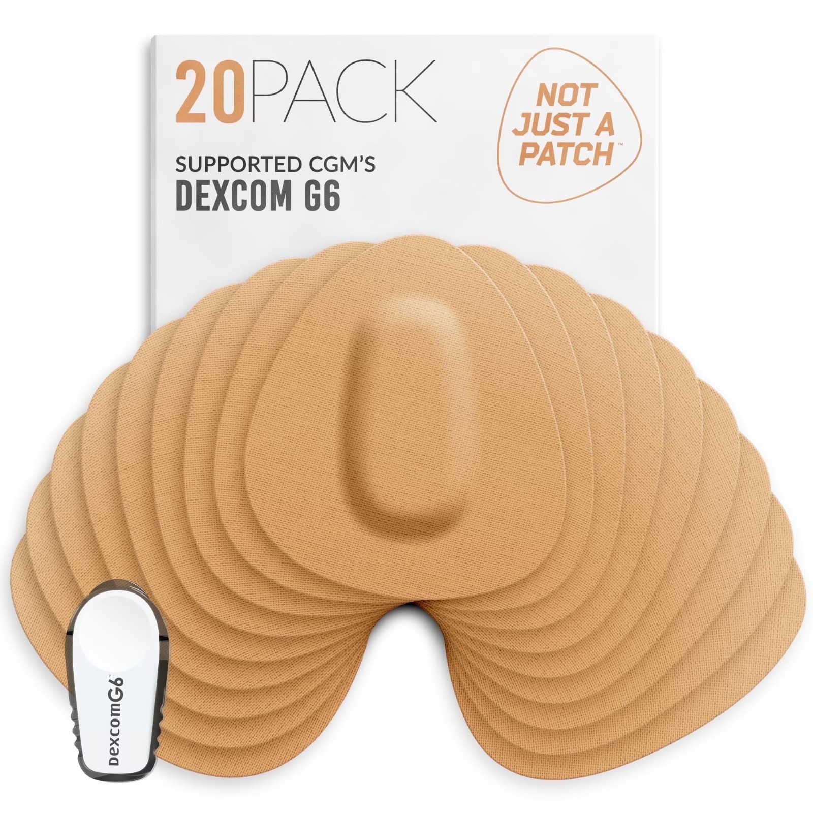 2 Dexcom CGM G6 Patches Size Medium Not Just A Patch 20 Count Each