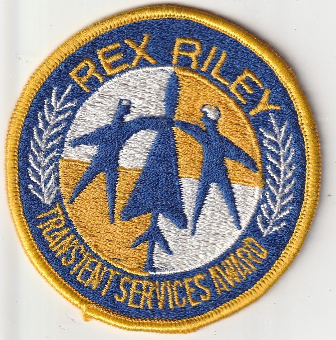 USAF air force  Rex Riley Transient Services Award patch