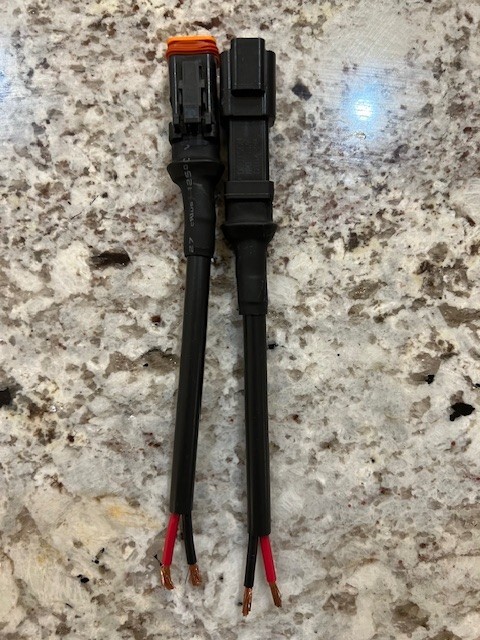 E008 Waterproof 14 AWG Assembled Deutsch 2 Pin Harness connector wire Pigtail