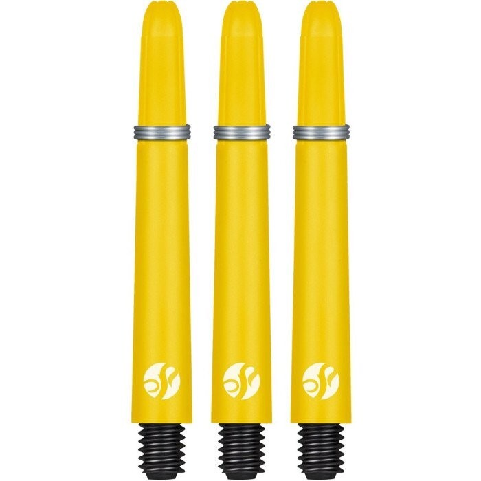 YELLOW MEDIUM SHOT KOI CARBON DART SHAFTS  48mm