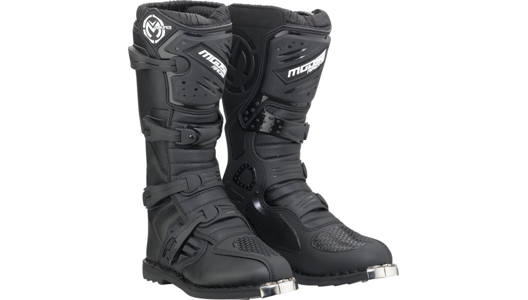 Moose Racing Qualifier MX Boots Motocross Off-Road ATV Dirt Bike Black Adult