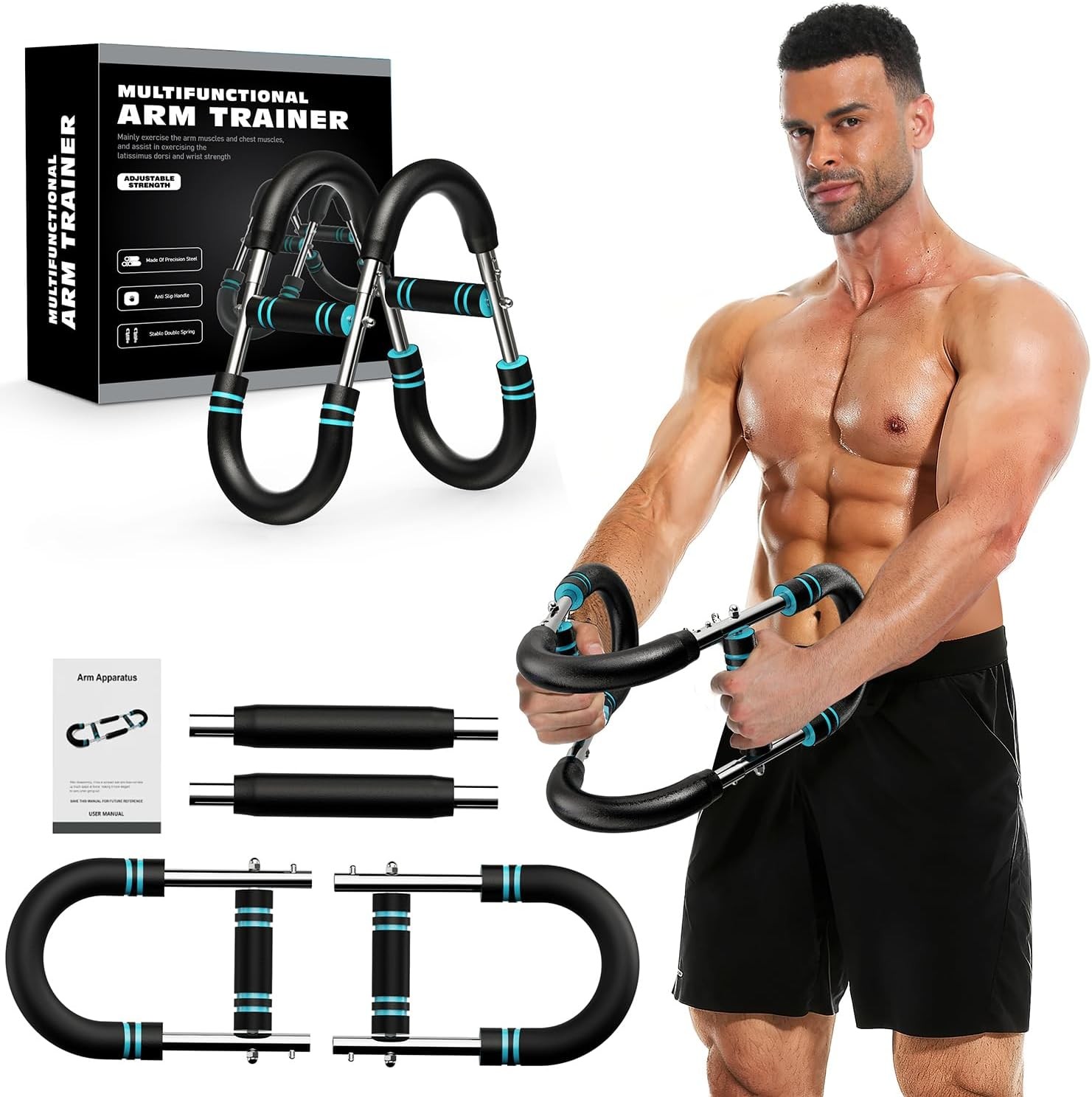 Twister Arm Trainer, Adjustable Chest Workout Equipment for Men & Women, Home Gy