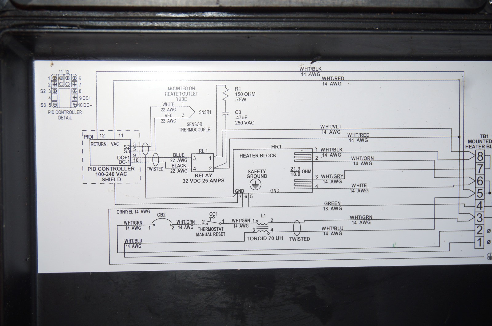 HACH 48685-60 Sample Water Heater w/ WATFLOW 93BB Controller - Tested & Working