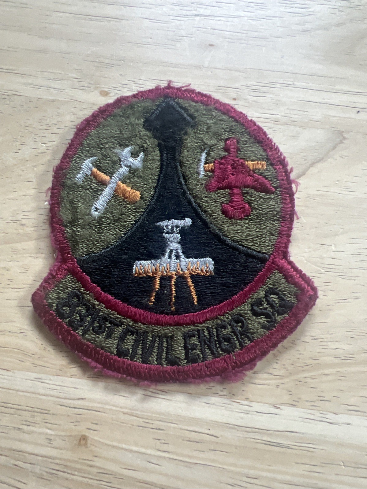 USAF  831st Civil Engineering Squadron Patch – Vintage USAF Sew‑On Insignia