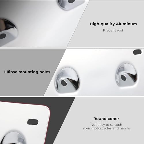 Lay Down License Plate Brackets Plate Mounts Compatible with Touring Street