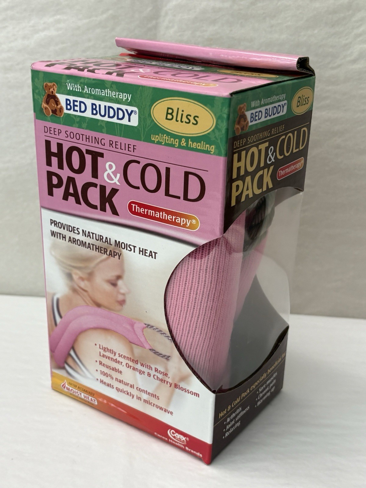 New Bliss Bed Buddy Hot & Cold Pack Deep Soothing Relief Aromatherapy Pink (SH2)