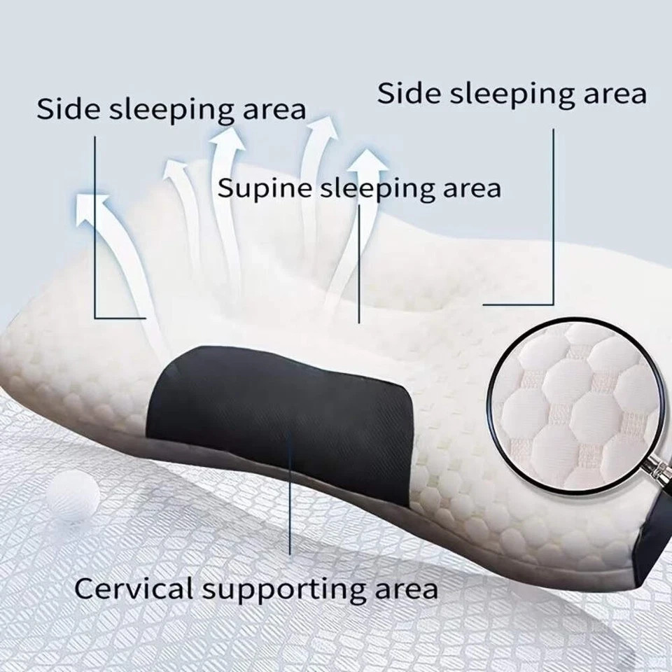 | DERILA® | Memory Foam Pillow OR Additional Pillowcase. Ergonomic Neck Support