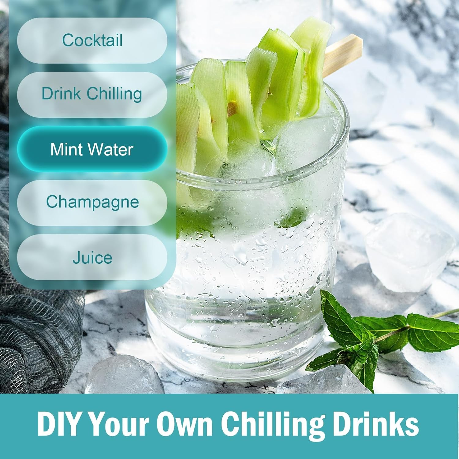 3 Pack Ice Cube Trays W/ Lids Flexible Silicone Bottom Easy Release Stackable