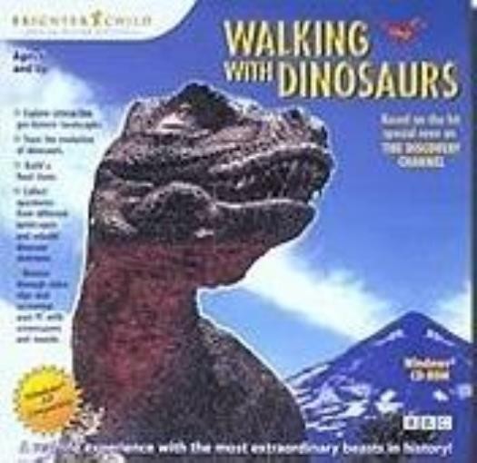 Walking With Dinosaurs PC CD learn prehistoric Fossils habitats T-Rex history!