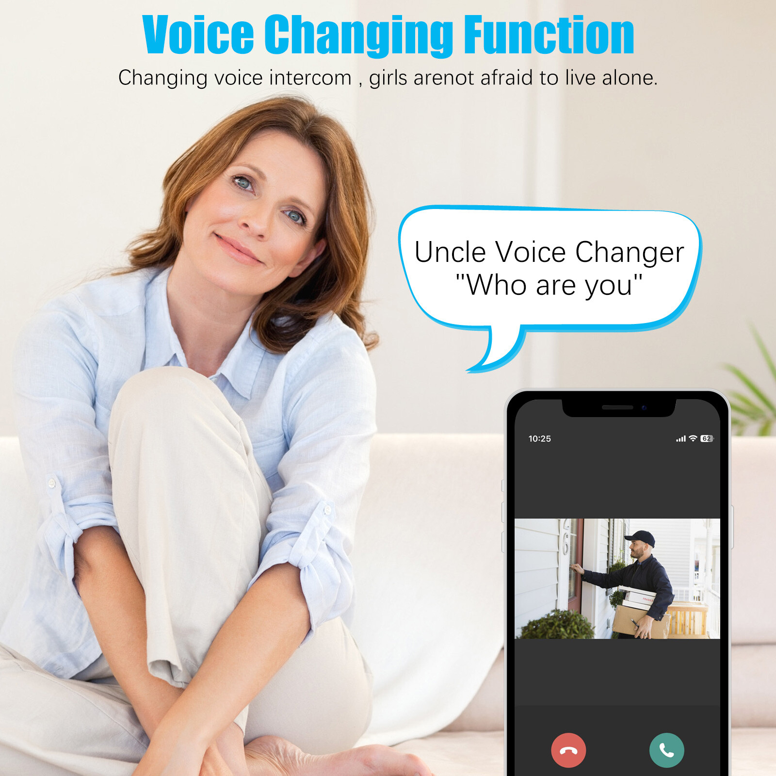 Smart Wireless WiFi Doorbell Intercom Video Recording Camera Door Bell Security