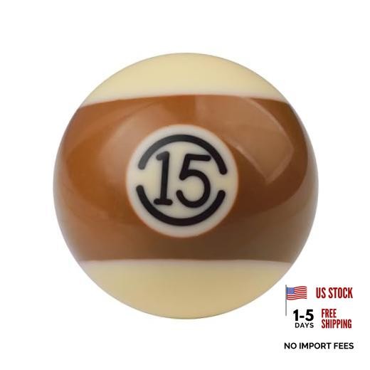 Pool Ball Shifter Knob Brown 15 Gear Stick Shifter Round Billiard Ball Grown 15