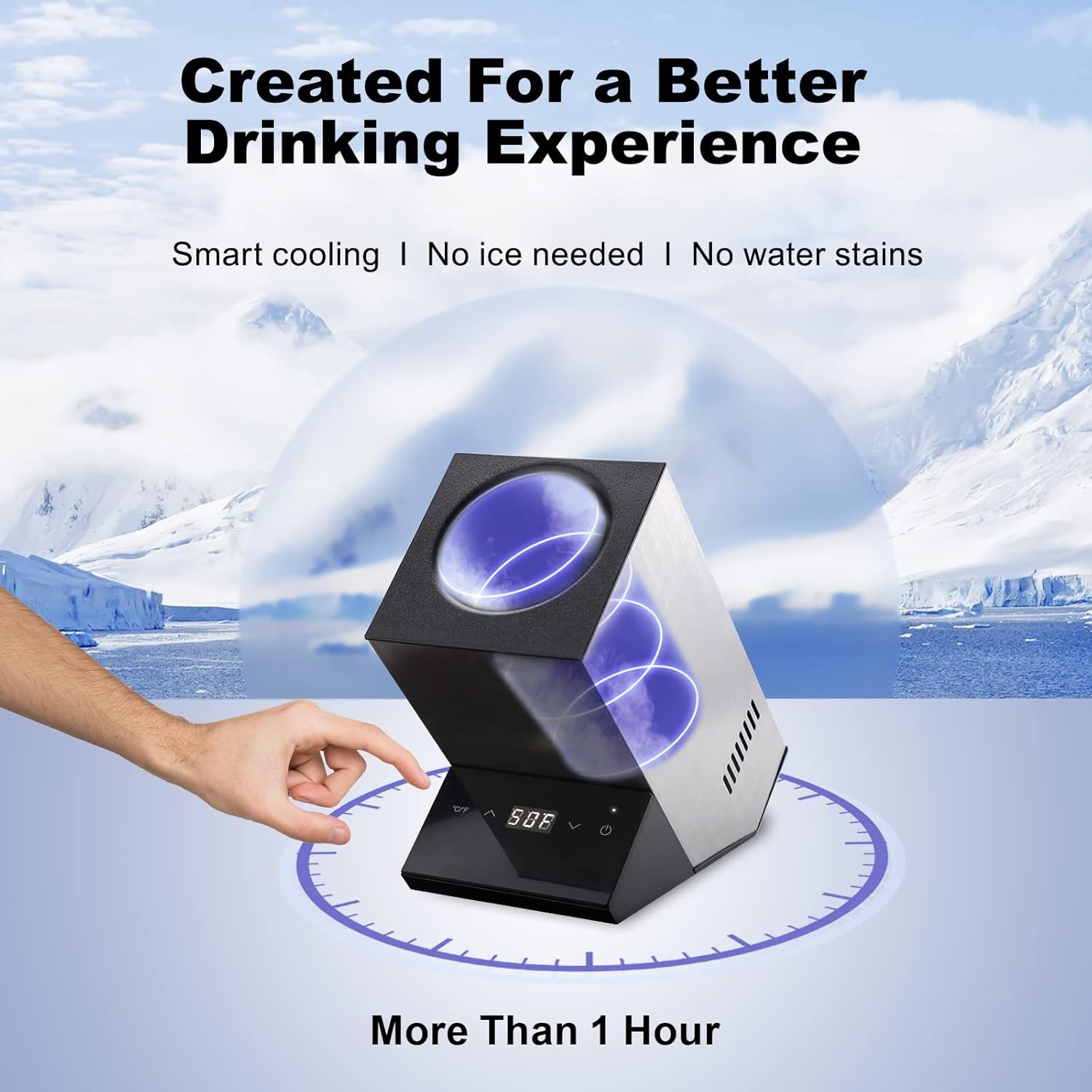 Electric Single Bottle Wine Chiller 750ml