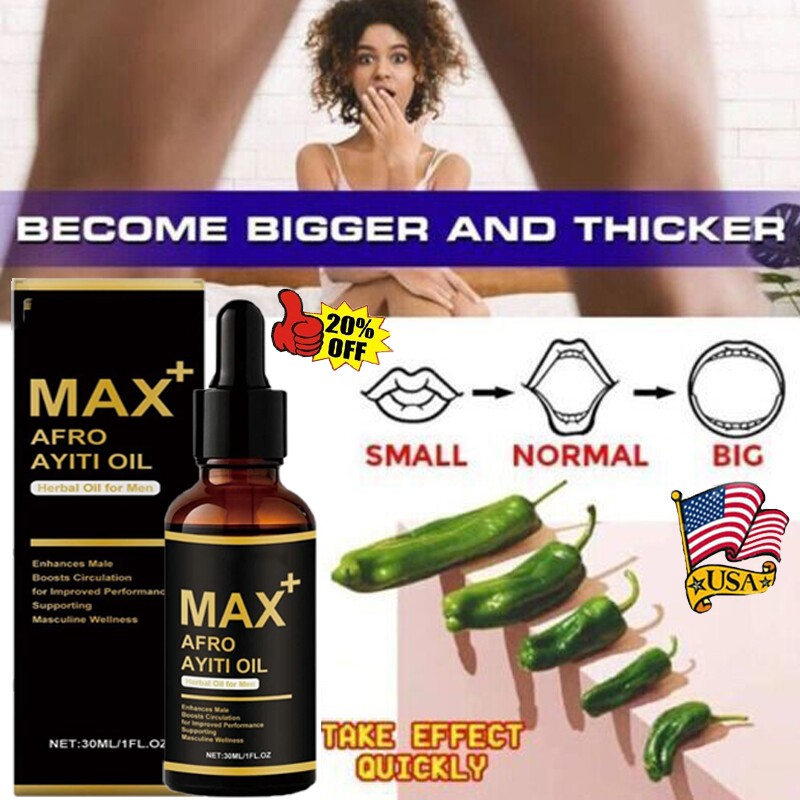 Max+ Afro Ayiti Oil Herbal Oil for Man Enhances Male Boosts Circulation USA