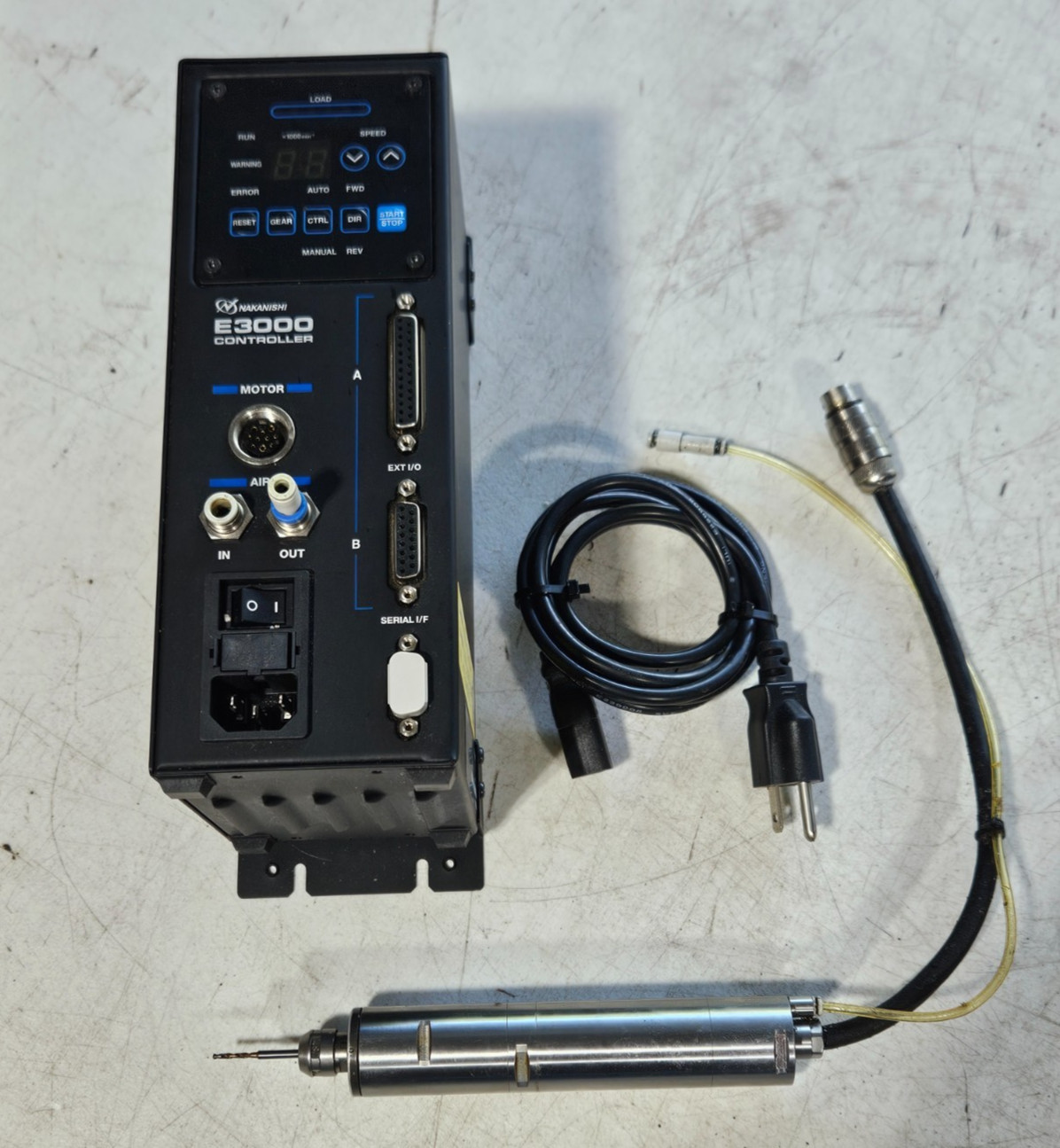 Nakanishi NR3060S Spindle w/ EM3030T Torque Motor & E3000C NE211 Controller