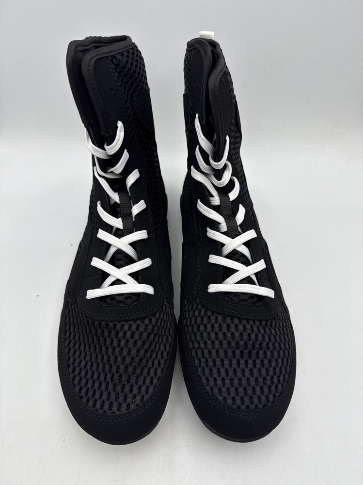Venum Men's High-Top Boxing Shoe, Black White, US 11.5