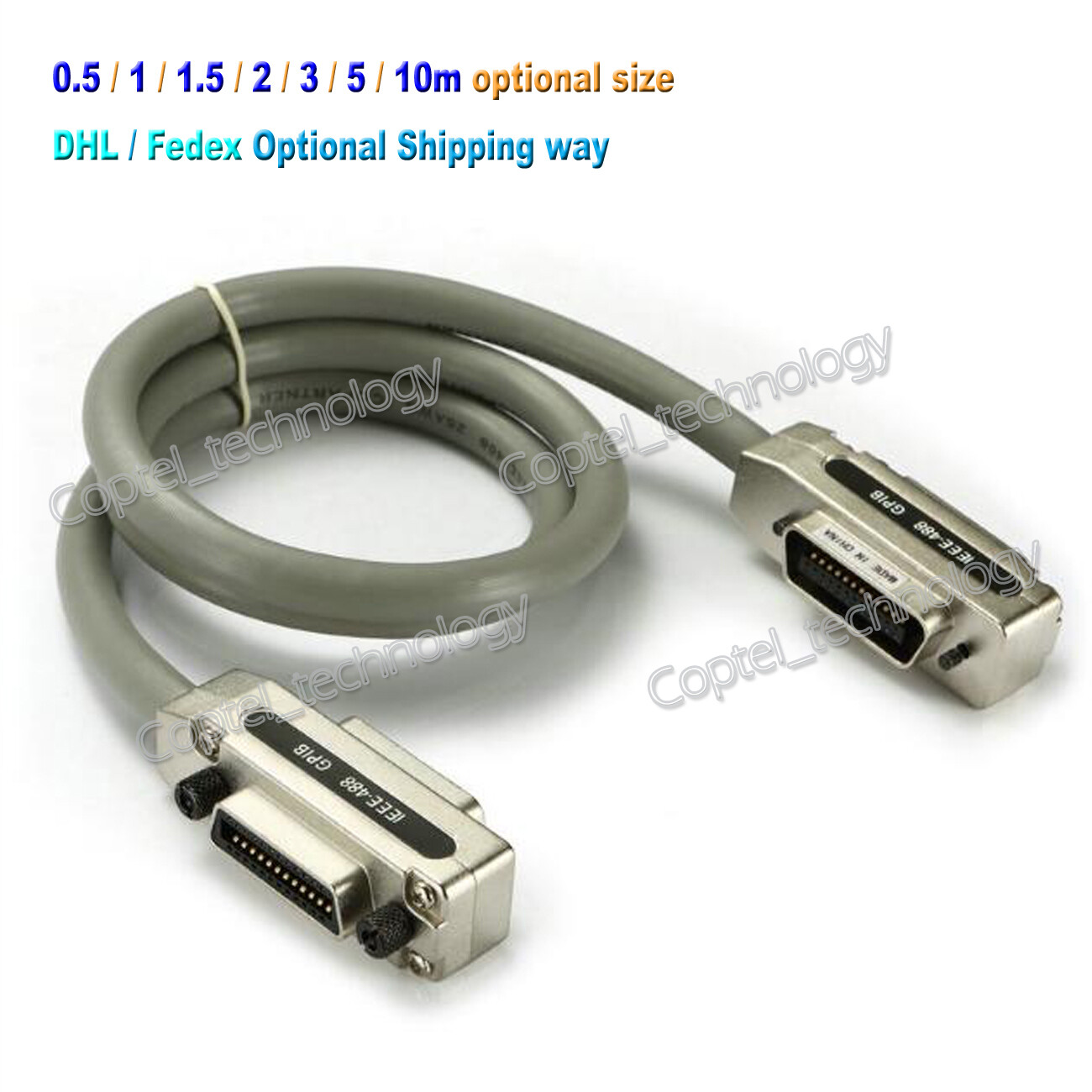 IEEE 488 Cable GPIB Lead Metal Connector Adapter Plug & Play 1 Year Warranty