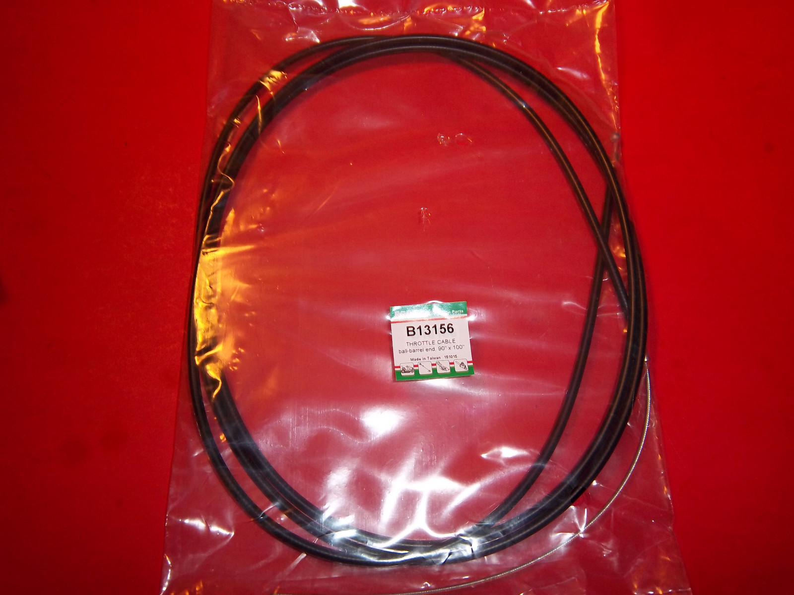 NEW THROTTLE / BRAKE CONTROL CABLE  FITS GO CARTS MINI BIKES  90" LONG  13156