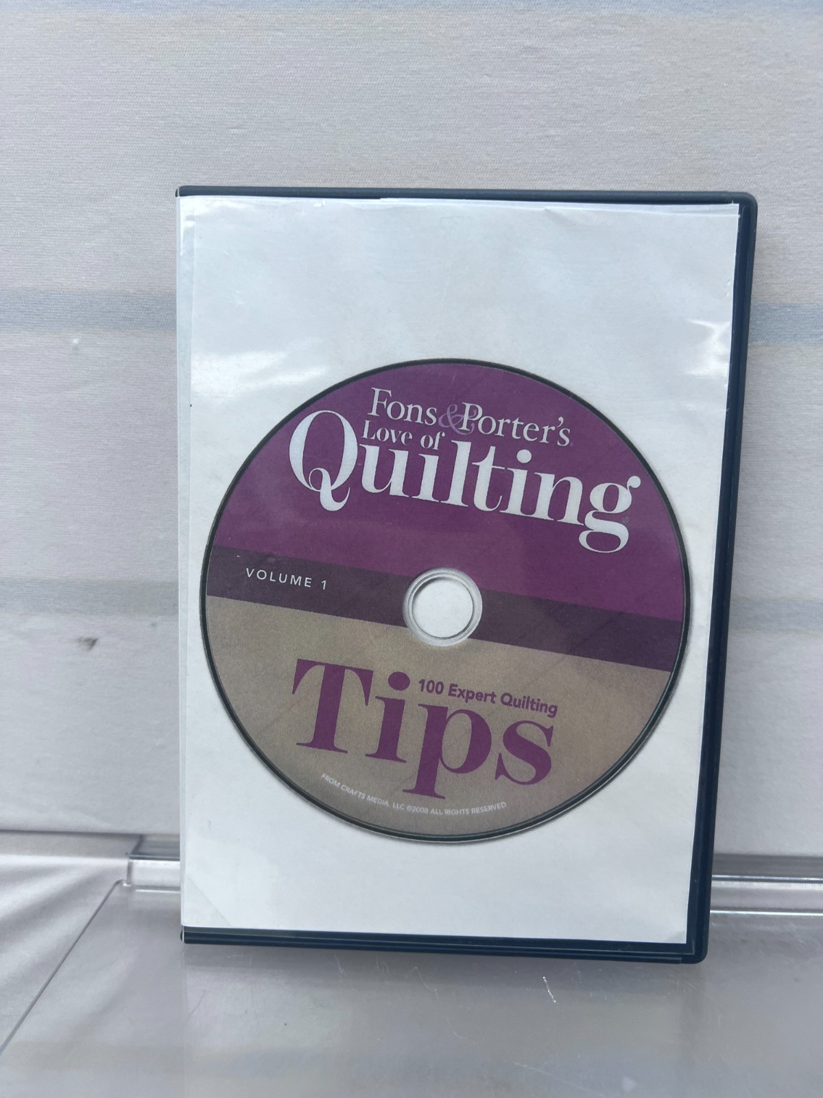 Fons & Porter Quilting DVD 100 Expert Tips Volume 1 NEW SEALED Quilter's Club