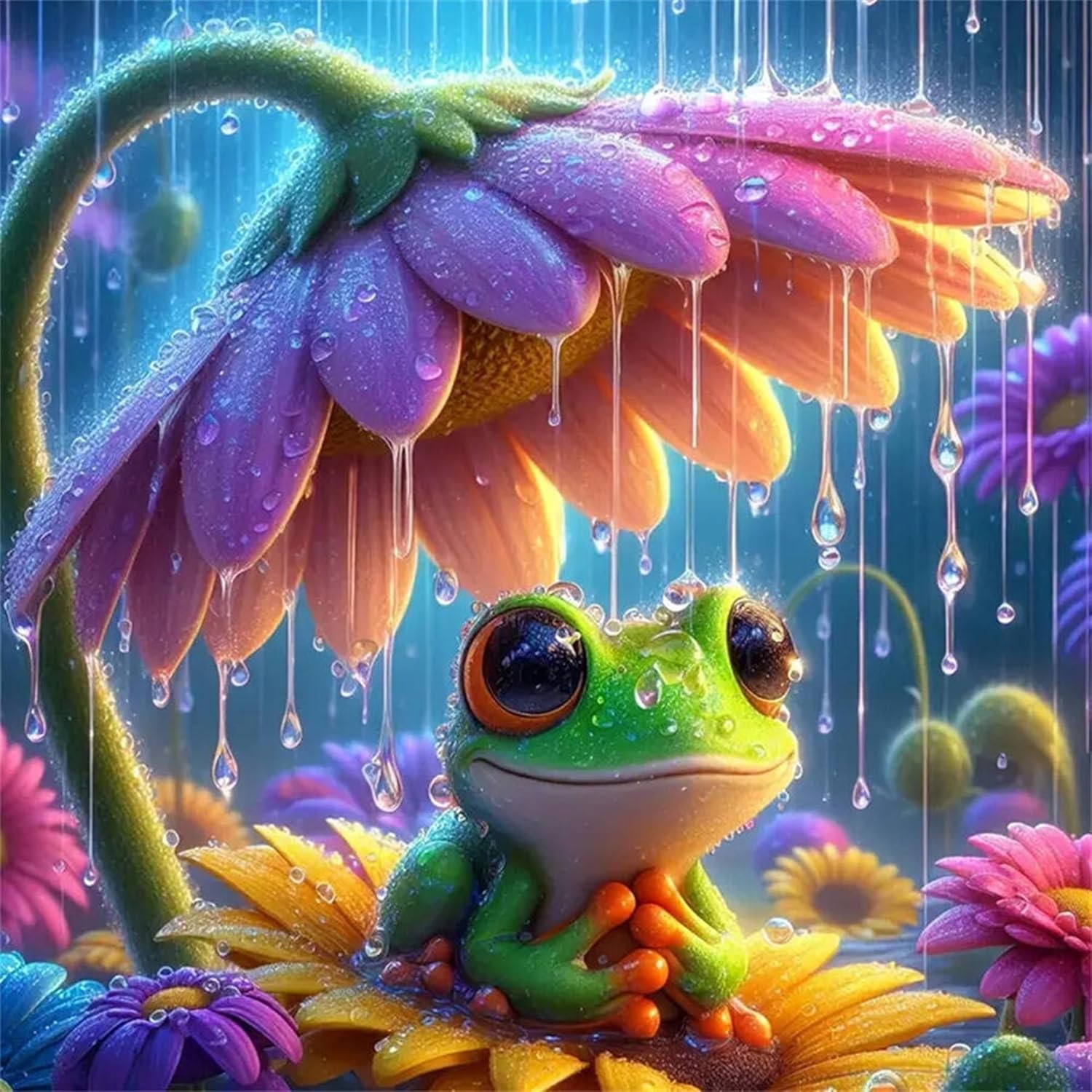 Diamond Art Kits for Adults, Frog 11.8x11.8in(30x30cm),