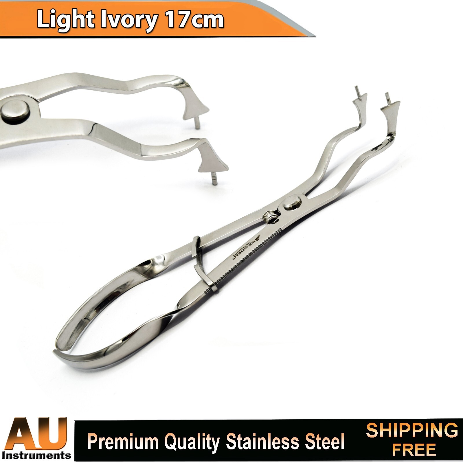 Clamps Holding Light Ivory Endodontic Rubber Dam Restorative Instruments