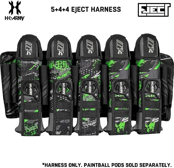 HK Army 5+4 Eject Paintball Harness Pod Pack - Electric